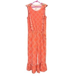 Matilda Jane Girls Romper Jumpsuit Size 14 Orange
